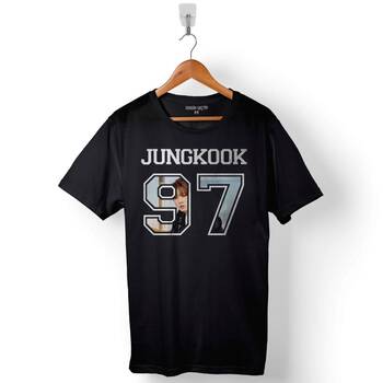 Bts Bangtan Boys Junkook 97 Logo Baskılı Tişört Unisex T-Shirt