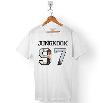 BTS BANGTAN BOYS JUNKOOK 97 LOGO ERKEK TİŞÖRT