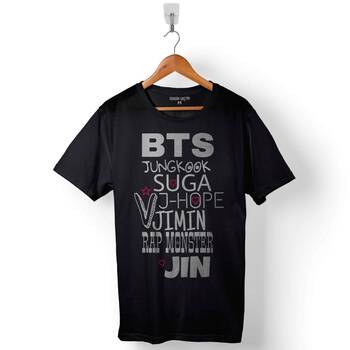 Bts Bangtan Boys Junkook Suga Jimin Baskılı Tişört Unisex T-Shirt