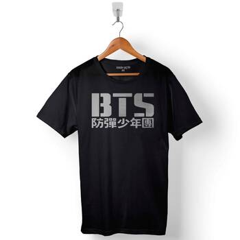 Bts Bangtan Boys Logo Baskılı Tişört Unisex T-Shirt