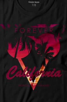 California Forever Yaz Minimal Good Vibe Baskılı Tişört Çocuk T-shirt