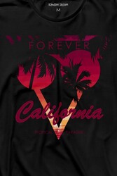 California Forever Yaz Minimal Good Vibe Uzun Kollu Tişört Baskılı T-Shirt - Thumbnail