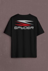 Can-Am Spyder Bombardıier Roadster Örümcek Canam Sırt Ön Baskılı Oversize Tişört Unisex T-Shirt - Thumbnail