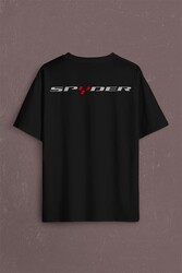 Can-Am Spyder Bombardıier Roadster Örümcek Sırt Ön Baskılı Oversize Tişört Unisex T-Shirt - Thumbnail