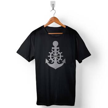 Çapa Yelken Sonsuzluk Anchor Çift Sevgili Baskılı Tişört Unisex T-Shirt