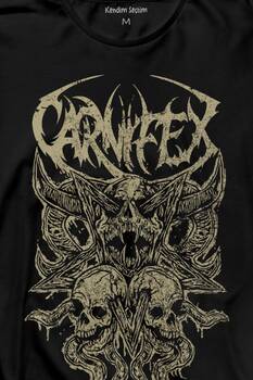 Carnifex Rock Ghotic Black Metal Death MusicMüzik Uzun Kollu Tişört Baskılı T-Shirt