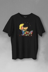 Cedric Chen Cauvin Skate Baskılı Tişört Unisex T-Shirt - Thumbnail