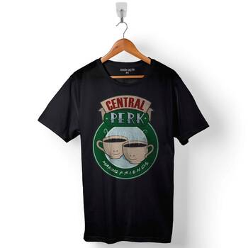 Central Perk Making Friends Logo Baskılı Tişört Unisex T-Shirt