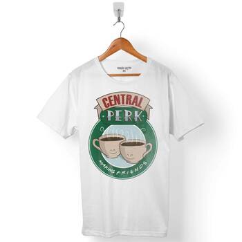 CENTRAL PERK MAKING FRIENDS LOGO ERKEK TİŞÖRT