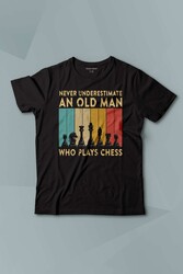 Chess Satranç Retro Vintage Kısa Kollu Baskılı T-shirt Çocuk Tişört - Thumbnail