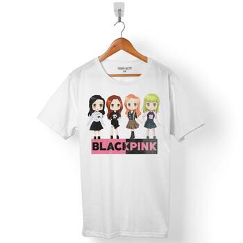 CHIBI BLACK PINK BLACKPINK MÜZİK GÜNEY KORE ERKEK TİŞÖRT