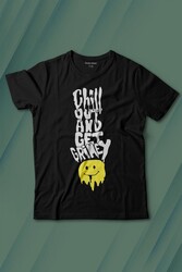 Chill Out And Get Grimey Relax Smile Gülen Surat Baskılı Tişört Çocuk T-shirt - Thumbnail