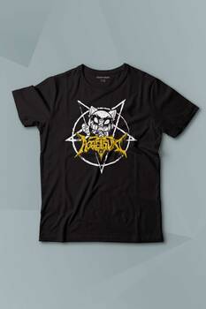 Çocuk Tişört Aggretsuko Agresif Retsuko Gotik Japon Anime Manga Metal Gothic Baskılı T-shirt