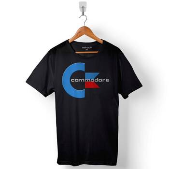 Commodore 61 C64 Logo Antika Bilgisayar Baskılı Tişört Unisex T-Shirt