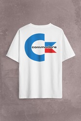 Commodore 61 C64 Logo Antika Bilgisayar Sırt Ön Baskılı Oversize Tişört Unisex T-Shirt - Thumbnail