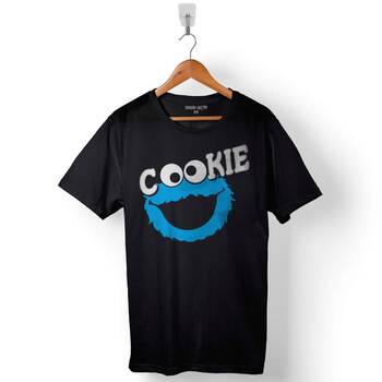 CooKie Kurabiye Canavarı Susam Sokağı Baskılı Tişört Unisex T-Shirt