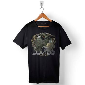 Counter Strike Cs Go Gamer Oyuncu Baskılı Tişört Unisex T-Shirt