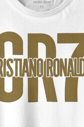 Cr7 Cristiano Ronaldo Best Footballer Baskılı Tişört Unisex T-shirt - Thumbnail