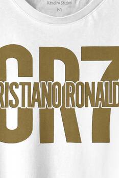 Cr7 Cristiano Ronaldo Best Footballer Baskılı Tişört Unisex T-shirt