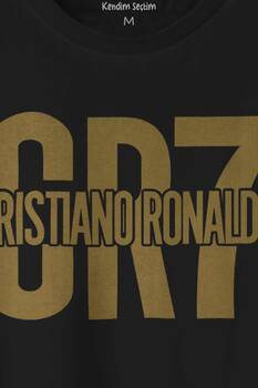 Cr7 Cristiano Ronaldo Best Footballer Baskılı Tişört Unisex T-shirt