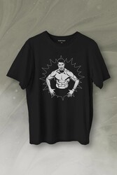 Cr7 Cristiano Ronaldo Kaslı Vücut Manchester United Baskılı Tişört Unisex T-Shirt - Thumbnail