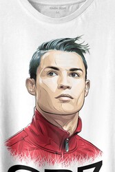 Cr7 Cristiano Ronaldo Manchester United Baskılı Tişört Unisex T-shirt - Thumbnail