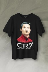 Cr7 Cristiano Ronaldo Manchester United Baskılı Tişört Unisex T-Shirt - Thumbnail