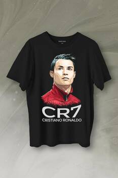 Cr7 Cristiano Ronaldo Manchester United Baskılı Tişört Unisex T-Shirt