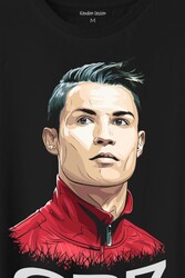 Cr7 Cristiano Ronaldo Manchester United Baskılı Tişört Unisex T-Shirt - Thumbnail