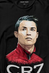 Cr7 Cristiano Ronaldo Manchester United Uzun Kollu Tişört Baskılı T-Shirt - Thumbnail