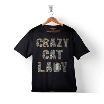 CRAZY CAT LADY ÇILGIN KEDİ ÇOCUK TİŞÖRT