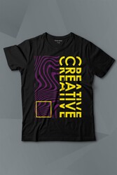 Creative Minimal Color Baskılı Tişört Çocuk T-shirt - Thumbnail