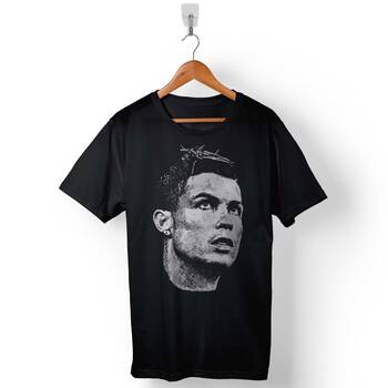 Cristiano Ronaldo Air Cr7 Typography Silüet Baskılı Tişört Unisex T-Shirt