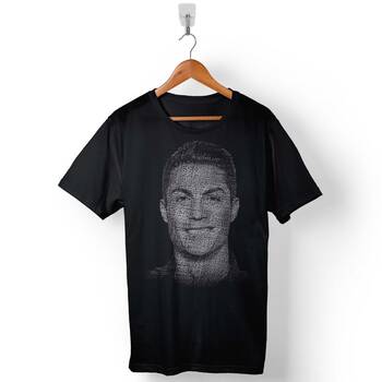 Cristiano Ronaldo Air Cr7 Typography Silüet Baskılı Tişört Unisex T-Shirt