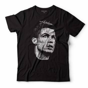 CRISTIANO RONALDO AIR CR7 TYPOGRAPHY SİLÜET ÇOCUK TİŞÖRT