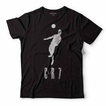 CRISTIANO RONALDO AIR CR7 TYPOGRAPHY SİLÜET ÇOCUK TİŞÖRT