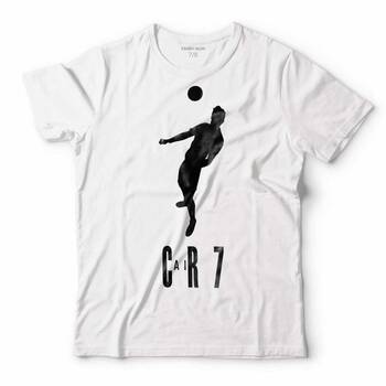 CRISTIANO RONALDO AIR CR7 TYPOGRAPHY SİLÜET ÇOCUK TİŞÖRT