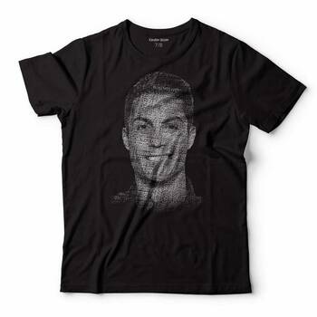 CRISTIANO RONALDO AIR CR7 TYPOGRAPHY SİLÜET ÇOCUK TİŞÖRT