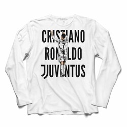 Cristiano Ronaldo Cr7 Aır Juventus Uzun Kollu Tişört Baskılı T-Shirt - Thumbnail