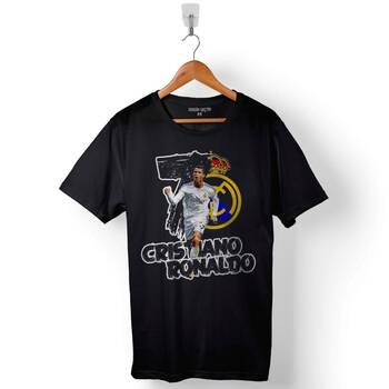 Cristiano Ronaldo Cr7 Juventus Altın Top Ballon D'Or Baskılı Tişört Unisex T-Shirt