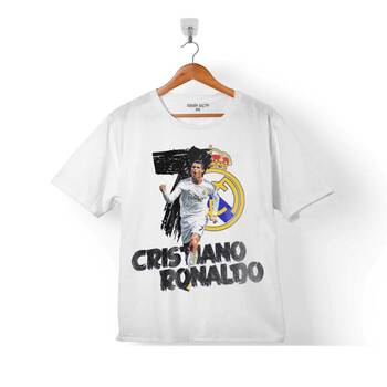 CRİSTİANO RONALDO CR7 JUVENTUS FORMA ALTIN TOP ÇOCUK TİŞÖRT