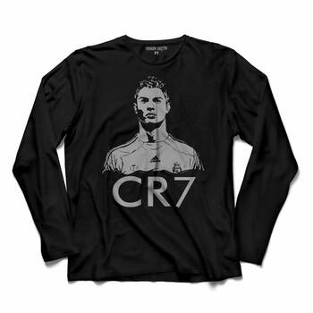 CRISTIANO RONALDO CR7 LOGO JUVENTUS 2 UZUN KOLLU TİŞÖRT