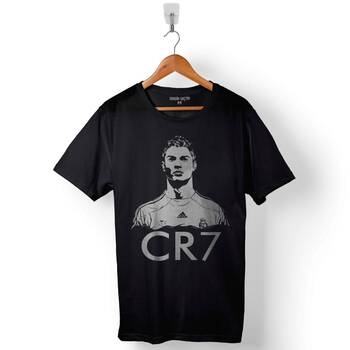 Cristiano Ronaldo Cr7 Logo Juventus Baskılı Tişört Unisex T-Shirt