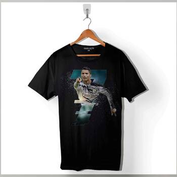 Cristiano Ronaldo Real Madrid Cr7 Gol KrAli Baskılı Tişört Unisex T-Shirt