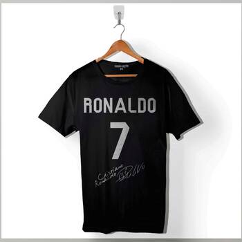 Cristiano Ronaldo Real Madrid Cr7 Gol KrAli Baskılı Tişört Unisex T-Shirt