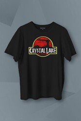 Crystal Lake Korku Filmi Jason Movie Film Halloween Baskılı Tişört Unisex T-Shirt - Thumbnail