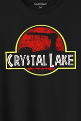 Crystal Lake Korku Filmi Jason Movie Film Halloween Baskılı Tişört Unisex T-Shirt - Thumbnail