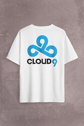 Cs Go Csgo Cloud9 Cloud 9 Team Counter Strike Sırt Ön Baskılı Oversize Tişört Unisex T-Shirt - Thumbnail