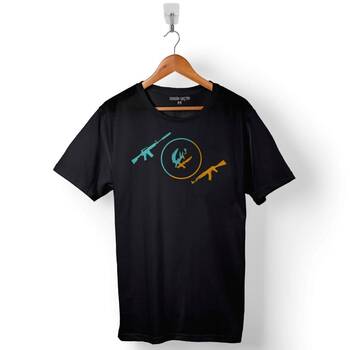 Csgo Kanas Keleş Kalaşnikof Counter Strike Baskılı Tişört Unisex T-Shirt