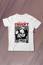 Cult Of Chucky 1988 Korku Film Çaki Baskılı Tişört Çocuk T-shirt - Thumbnail